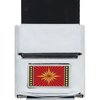 R191A 1965-66 Impala, Caprice Nova, Chevelle; Deluxe Seat Belt Set; Gold Starburst; Black; 4-Piece Set - image 3