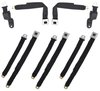R195 1968-69 Camaro / Firebird, Retractable Seat Belt Set, Deluxe Interior, Black with Chrome Latches, 5-Piece Set - image 2