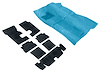 R2004 Molded Carpet And Underlay Set 1967 Camaro; Bright Blue - image 1