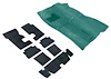 R2006 Molded Carpet And Underlay Set 1967-68 Camaro, Firebird; Aqua/Turquoise - image 1