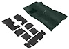 R2038 1969 F-Body Dark Olive Green Molded Loop Carpet/Underlay Set - image 1