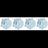 R2567 SS Wheel Ornament Retainer Set 1969-70; 4 Piece Set - image 3
