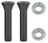 R2582 1961-64 GM Full Size; Door Lock Knob Kit; Plastic; Black Knobs; With Clear Ferrules - image 1