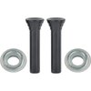 R2582 1961-64 GM Full Size; Door Lock Knob Kit; Plastic; Black Knobs; With Clear Ferrules - image 2