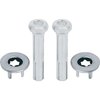 R2591 1973-88 GM, Door Lock Knob Kit, Plastic, Smooth Chrome Knobs, With Wide Ferrules - image 2