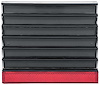 R278145 1979-81 Firebird Fuel Door; with Reflector; Smoke; For Models without Firebird Emblem - image 1