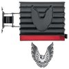 R278147 1979-81 Firebird/Trans Am Fuel Door Assembly with Bracket and Emblem; Smoke With Silver Bird - image 2