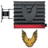 R278148 1979-81 Firebird/Trans Am Fuel Door Assembly with Bracket and Emblem; Smoke With Gold Bird - image 2