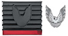 R278150 1979-81 Firebird, Trans Am; Fuel Door Cover; with in.Bird in. Emblem; Smoke Lens with Silver Bird - image 1