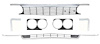 R2888 1966 Impala, Bel Air, Caprice; Complete Front Grill and Headlight Bezel Set ; 8 Piece Set - image 1