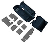R2966 1982 F-Body; Carpet And Underlay Set; Passenger And Hatch Area Cut Pile; Midnight Blue - image 1