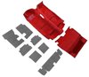 R2977 1985-92 F-Body; Carpet And Underlay Set; Passenger And Hatch Area; Cut Pile; Flame Red - image 2
