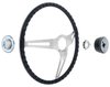 R301171 1967-72 GM; Comfort Grip Cushioned Steering Wheel Kit; 3-Spoke; Silver Spokes; Black Grip; 15 in. - image 4