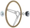 R301174 1969-72 GM; Comfort Grip Cushioned Steering Wheel Kit; 3-Spoke; Silver Spokes; Saddle Grip - image 4