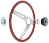 R301183 1973-91 Chevrolet, GMC; Comfort Grip Cushioned Steering Wheel Kit; 3-Spoke; Silver Spokes; Red Grip - image 4