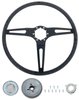 R301191 1969-72 GM; Comfort Grip Cushioned Steering Wheel Kit; 3-Spoke; Black Spokes; Black Grip - image 2