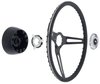 R301191 1969-72 GM; Comfort Grip Cushioned Steering Wheel Kit; 3-Spoke; Black Spokes; Black Grip - image 3