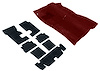 R3321M 1974-75 Camaro, Firebird Molded Carpet and Underlay Set; Oxblood; with Manual Transmission - image 1