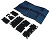 R3366M 1974-75 Camaro, Firebird Molded Carpet and Underlay Set; Midnite Blue; with Manual Transmission - image 1