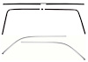 R343 1969 Firebird; Interior Headliner Molding Kit; Custom Interior; 6-Pieces - image 1
