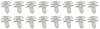 R384 1965-86 GM, Nylon Interior Door Panel Clip Set, Secures the Door Panel to Door Shell, 16 Piece Set, Reproduction - image 1