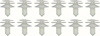 R385 Nylon Door Panel Clip Set, Set of 12 Clips - image 1
