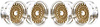 R4408 1982-92 Camaro, Firebird; GTA Alloy Wheel Set; 17 in. x 9 in.; Gold; Set of 4 - image 1