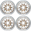 R4414 Snowflake Wheel Set 1970-81 Pontiac Trans Am; 17" X 9"; Gold; 5-1/8" Backspacing; 4 Wheel Set - image 1