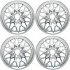 R4415 Snowflake Wheel Set 1970-81 Pontiac Trans Am; 17" X 9"; Silver; 5-1/8" Backspacing; 4 Wheel Set - image 1