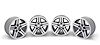 R4425 Aluminum Wheel 16" x 8" IROC-Z Style 5 x 4-3/4" Bolt Pattern Staggered Backspace; Set Of 4 - image 1