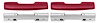 R4802 Standard Front Arm Rest Kit; 1965-67 Nova, 1967 Camaro / Firebird Red - image 1