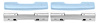 R4803 Standard Front Arm Rest Kit; 1965-67 Nova, 1967 Camaro; Light Blue - image 1