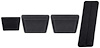 R5015 1969 Firebird Pedal Pad Kit - Manual Trans - 4 piece - image 1