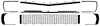 R50272B 1967-68 Camaro RS; Stage 2 Grill Kit; Grill, Grill Moldings, Headlamp Bezels; Black - image 1