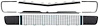 R5027F 1967-68 Camaro RS Grill and Headlamp Cover Kit; With Molding Set; Black with Chrome Accents - image 1