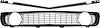 R5028D Black Grille Kit 1969 Camaro Standard; Without Headlamp Bezels - image 1