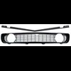 R5028D Black Grille Kit 1969 Camaro Standard; Without Headlamp Bezels - image 2