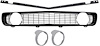 Chevrolet Camaro Complete Standard Black Grille Kit With Headlight Bezels - image 1