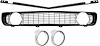 R5028F Full Grille Kit for 1969 Chevy Camaro Standard - image 1