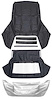 R503001 1967-69 Camaro/Firebird; Convertible Top Kit; OE-Style Plastic Window; Black Top; White Well Liner - image 1