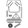 R5102 Convertible Weatherstrip Kit 1967 Chevrolet Camaro/Pontiac Firebird; With Reproduction Style Window Felts; Flat Chrome Bea - image 2