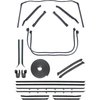 R5103 1968-69 Chevrolet Camaro/Pontiac Firebird; Convertible Weatherstrip Kit; With Reproduction Style Window Felts; Flat Chrome - image 2