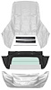 R513110 Convertible Top Kit 1967-69 Camaro/Firebird; Folding Glass Rear Window; White Top; White Well Liner - image 1