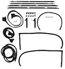 R5134 Complete Weatherstrip Kit; 1982-92 Firebird; Coupe; without T-Top - image 1