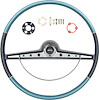 R63003 1963 Impala Steering Wheel Kit ; Two Tone Blue - image 1