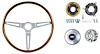 Wood Steering Wheel Kit Fits Select 1967-1968 GM Models [Walnut, 16 in. Dia.] - image 1