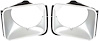 Headlamp Bezel Set for 1975-1978 Chevy Nova [Silver] - image 1