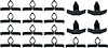 Hood to Cowl Seal Clip Set for 1970-1981 Chevy Camaro [18-Piece] - image 1