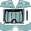 R8501 1967-68 Camaro/Firebird Deluxe Trunk Sheet Metal Floor Pan Kit w/ Reinforcements - image 1