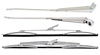 R872 1968-79 Nova/X-Body Wiper Arm And Blade Set; Stainless Steel; 16 in. Aero Style - image 1